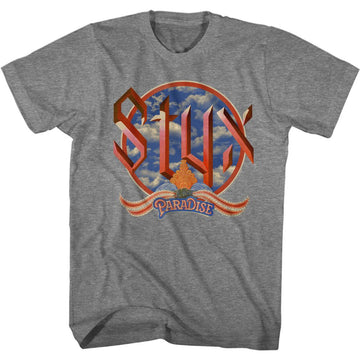 STYX PARADISE CLOUDS S T-Shirt in Graphite Heather