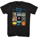 STYX MANY ALBUMS S T-Shirt in Black