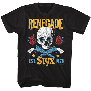 STYX COLORFUL RENEGADE S T-Shirt in Black
