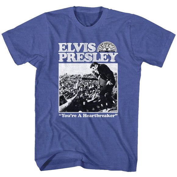 ELVIS - SUN RECORDS ELVIS SUN RECORDS ELVIS HEARTBREAKER S T-Shirt in Royal Heather
