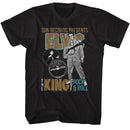 ELVIS - SUN RECORDS ELVIS SUN RECORDS ELVIS KING OF ROCK AND T-Shirt in Black