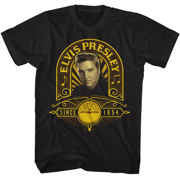 ELVIS - SUN RECORDS ELVIS SUN RECORDS ELVIS SUN SINCE 54 S T-Shirt in Black