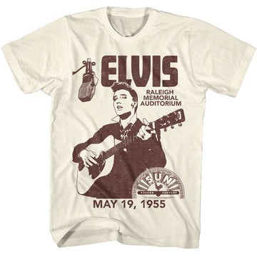 ELVIS - SUN RECORDS ELVIS SUN RECORDS ELVIS SUN RECORDS RALEIGH T-Shirt in Natural