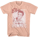 ELVIS - SUN RECORDS ELVIS SUN RECORDS ELVIS SUN RECORDS MEMPHIS S T-Shirt in Peach