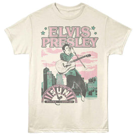 ELVIS - SUN RECORDS ELVIS SUN RECORDS ELVIS PASTEL CITY S T-Shirt in Natural
