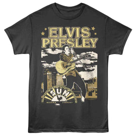 ELVIS - SUN RECORDS ELVIS SUN RECORDS ELVIS SUN RECORDS GOLDEN T-Shirt in Smoke