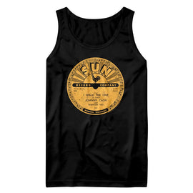 SUN RECORDS I WALK THE LINE JOHNNY CASH TANK S T-Shirt in Black