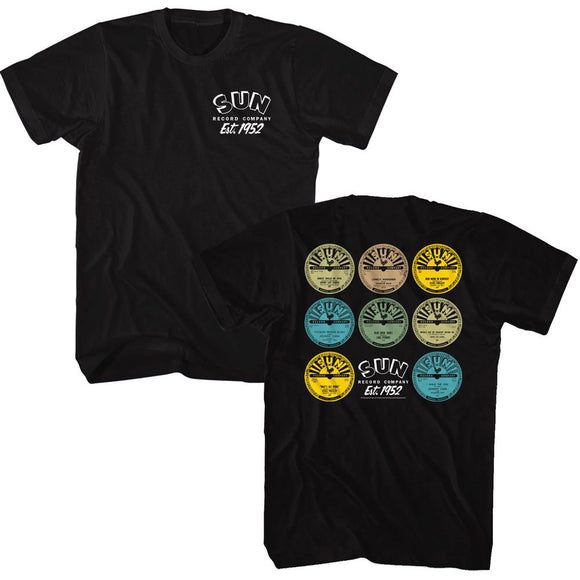 SUN RECORDS VARIOUS SINGLES ***F&B*** S T-Shirt in Black