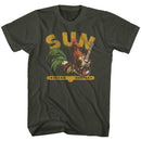 SUN RECORDS ROOSTER WITH GUITAR S T-Shirt in Smoke
