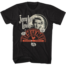 SUN RECORDS JERRY LEE LEWIS MUSIC NOTE SONG TITLES S T-Shirt in Black