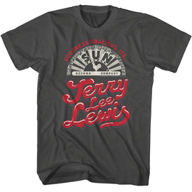 SUN RECORDS JERRY LEE LEWIS GOODNESS GRACIOUS S T-Shirt in Smoke