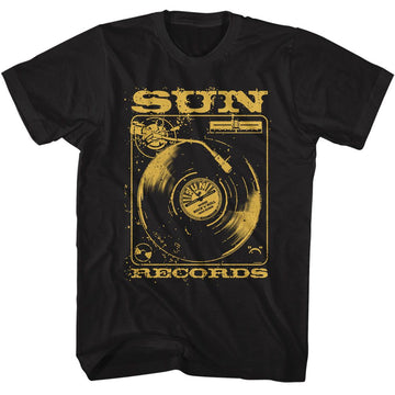 SUN RECORDS SUNRISE RECORDS SUNRISE RECORDS RECORD T-Shirt in Black