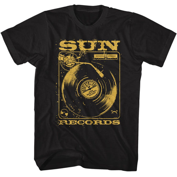 SUN RECORDS SUNRISE RECORDS SUNRISE RECORDS RECORD T-Shirt in Black