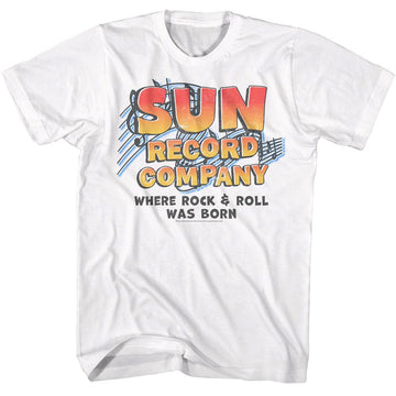 SUN RECORDS MUSIC NOTES S T-Shirt in White