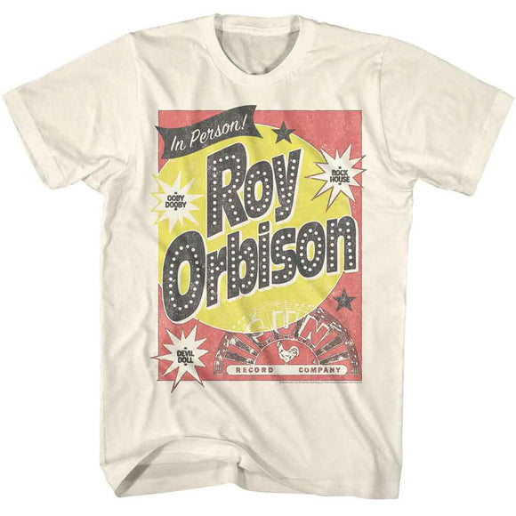 SUN RECORDS ROY ORBISON IN PERSON S T-Shirt in Natural