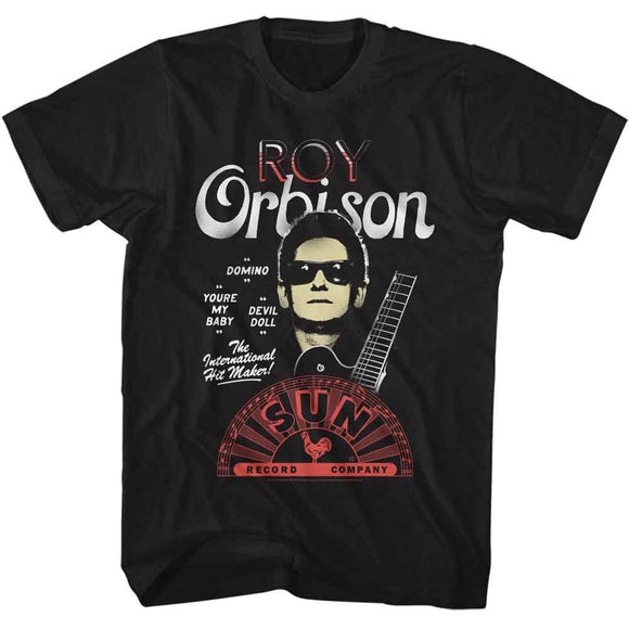 SUN RECORDS ROY ORBISON GUITAR SHADES S T-Shirt in Black