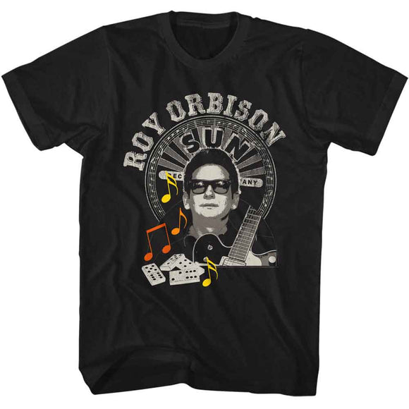 SUN RECORDS ROY ORBISON DOMINOS S T-Shirt in Black
