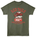 TUSKEGEE AIRMEN 302ND FIGHTER SQUADRON S T-Shirt in Military Green