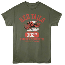 TUSKEGEE AIRMEN 302ND FIGHTER SQUADRON S T-Shirt in Military Green