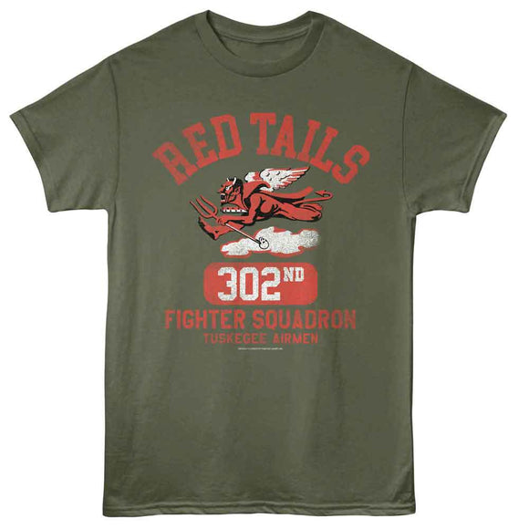 TUSKEGEE AIRMEN 302ND FIGHTER SQUADRON S T-Shirt in Military Green