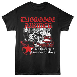 TUSKEGEE AIRMEN HISTORY S T-Shirt in Black