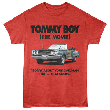 TOMMY BOY THAT SUCKS S T-Shirt in RED Heather