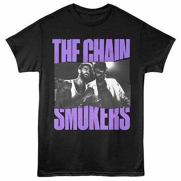 The Chainsmokers Ripped Photo Black Adult T-Shirt