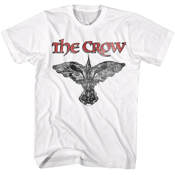 THE CROW LOGO AND CROW S T-Shirt in White