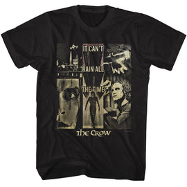 THE CROW CANT RAIN COLLAGE S T-Shirt in Black