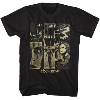 The Crow The Crow Cant Rain Collage Adult T-Shirts