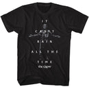 THE CROW CANT RAIN QUOTE AND PHOTO S T-Shirt in Black