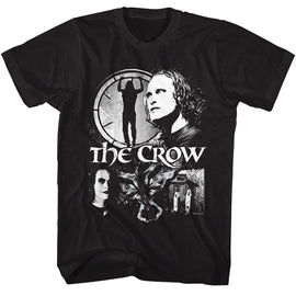 THE CROW COLLAGE S T-Shirt in Black