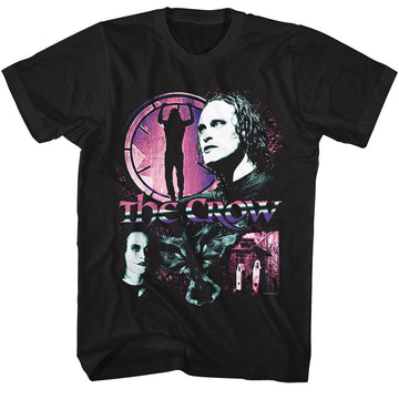 THE CROW GRADIENT COLLAGE S T-Shirt in Black
