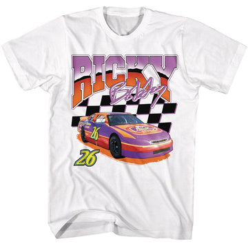 TALLADEGA NIGHTS RICKY RACER S T-Shirt in White