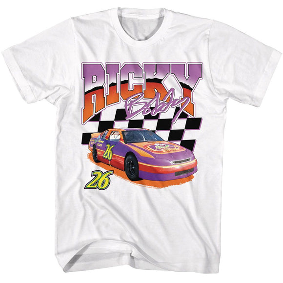 TALLADEGA NIGHTS RICKY RACER S T-Shirt in White