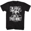 TALLADEGA NIGHTS LIKE A SPIDER MONKEY S T-Shirt in Black