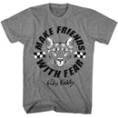TALLADEGA NIGHTS MAKE FRIENDS S T-Shirt in Graphite Heather