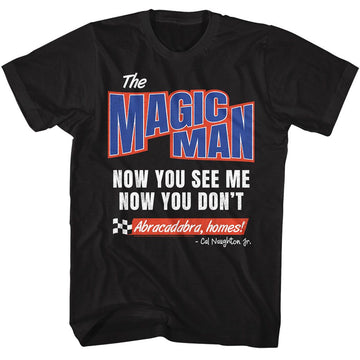 TALLADEGA NIGHTS MAGIC MAN S T-Shirt in Black