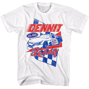 TALLADEGA NIGHTS DENNIT RACING S T-Shirt in White