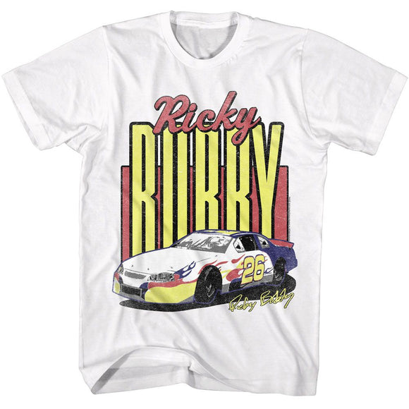 TALLADEGA NIGHTS TALL BOBBY S T-Shirt in White