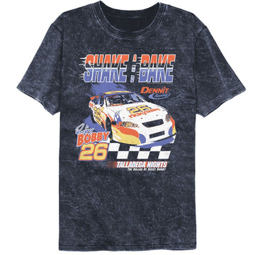 TALLADEGA NIGHTS ZOOM SHAKE AND BAKE MINERAL WASH S T-Shirt in NAVY