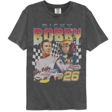 TALLADEGA NIGHTS THREE PHOTO RACING COMFORT COLOR S T-Shirt in Pepper