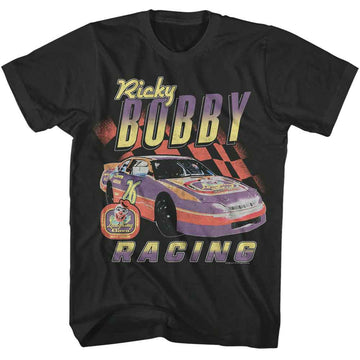 TALLADEGA NIGHTS LAUGHING CLOWN RACING S T-Shirt in Smoke