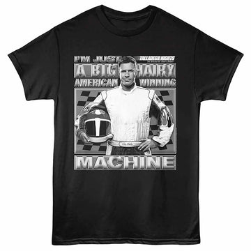 Talladega Nights Big Hairy American Black Adult T-Shirt