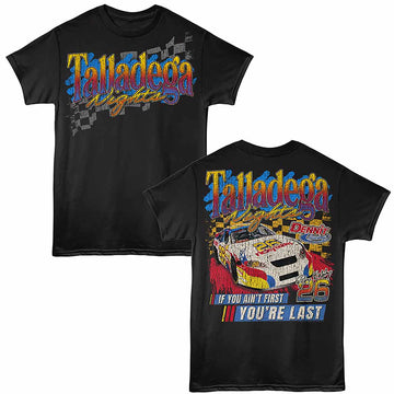 Talladega Nights Color 2 Black Adult T-Shirt