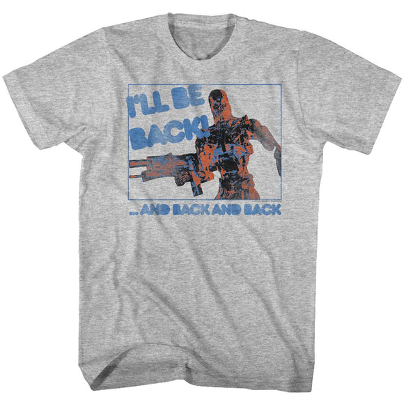 TERMINATOR BE BACK S T-Shirt in GRAY Heather