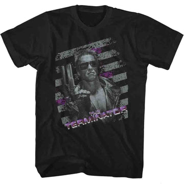 TERMINATOR PURPLE S T-Shirt in Black