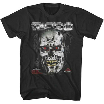TERMINATOR T 800 ENDO SKULL S T-Shirt in Smoke