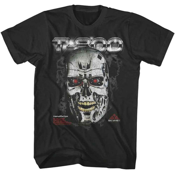 TERMINATOR T 800 ENDO SKULL S T-Shirt in Smoke