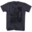 TERMINATOR BLACK AND BLUE S T-Shirt in NAVY Heather